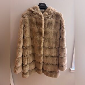 BCBGMaxAzria Faux Fur Hooded Winter Jacket.  Women’s